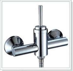 Solid Brass Chrome Wall Mount Handheld Shower Faucet  