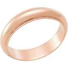  Rose Gold Wedding Rings   14k Rose Gold Milgrain Wedding Ring 