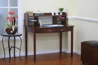 Dark Walnut Finish Home Office Writing Desk & Hutch !!!  