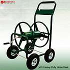 New Heavy Duty 300 Hose Reel Cart Metal Rolling Outdoor Garden 