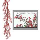   Pack of 2 Red and Burgundy Outdoor Wild Berry Christmas Garlands 6
