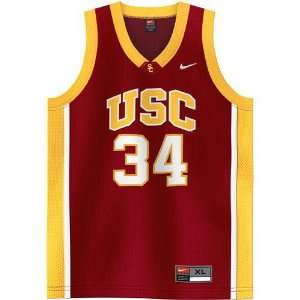 Nike USC Trojans #34 Cardinal Youth Replica Basketball Jersey:  