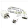 USB Cable+AC Wall+Car Charger For iPhone 2G 3G 3Gs iPod  