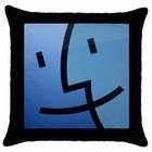 Carsons Collectibles Throw Pillow Case Black of Apple Mac Laptop 