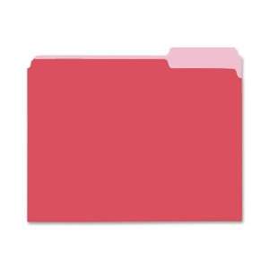  152 1/3RED   Pendaflex Two Tone Color File Folder: Office 