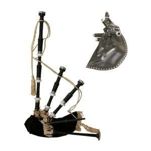  Classic Chalice Black Rosewood Nylon Bagpipe with Hardwood 