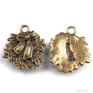   Christmas Garland Charms Bronze Pendant 24x20x3mm Jewelry Findings