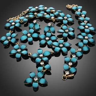   gorgeous earring bracelet necklace set GP Swarovski Crystals  