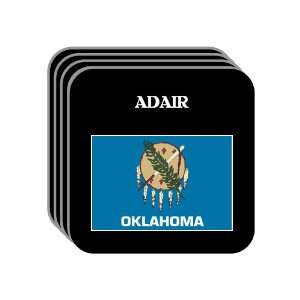 US State Flag   ADAIR, Oklahoma (OK) Set of 4 Mini Mousepad Coasters