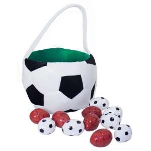   Basket, Large Plush Basket and Easter Eggs, Soccer Ball: Toys & Games