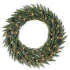   Camdon Fir Wreath With 150 Clear Dura Lit In/Outdoor Lights   A861043