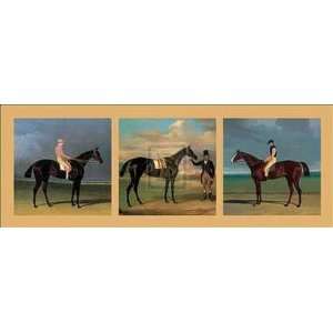  Equestrian Panel by John Frederick Herring Jr. 35x13 