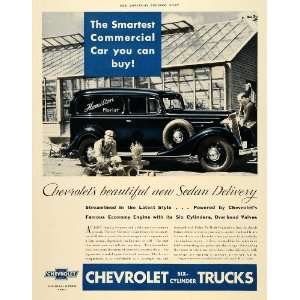  1934 Ad Delivery Six Cylinder Chevrolet Trucks Sedan 