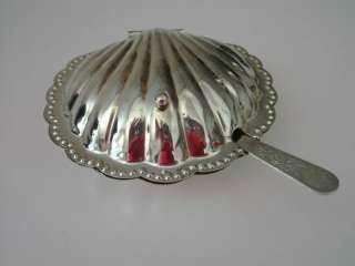 SILVERPLATE SHELL BUTTER DISH   LEONARD a TOWLE COMPANY  