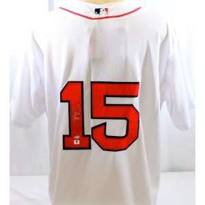 Dustin Pedroia Signed Jersey GAI   Autographed MLB Jerseys:  