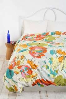 Watercolor Floral Duvet Cover   Urban Outfitters