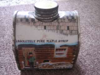 Absolutely Pure Maple Syrup New England Container Tin  