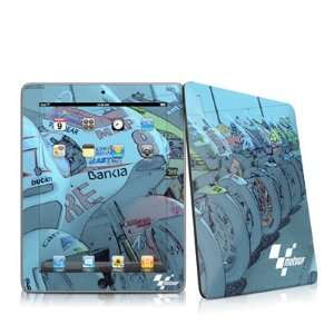 Starting Grid Design Protective Decal Skin Sticker for Apple iPad 1st 