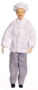 dollhouse miniature CHEF DOLL PEOPLE COOK CUTE NEW  