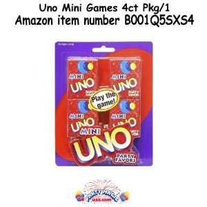  Uno Mini Games 4ct Toys & Games