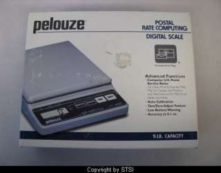 Pelouze Postal Rate Computing Digital Scale PE5R ~STSI  