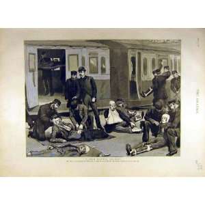  1887 Sham Railway Accident Ambulance Lecture Waterloo 
