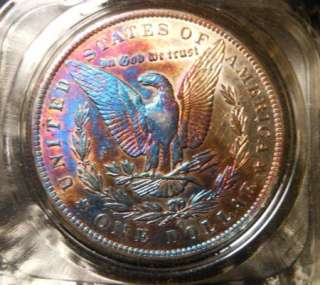 1886 O** TONED MORGAN DOLLAR***BETTER DATE***COIN #9 FROM 1971 ALBUM 