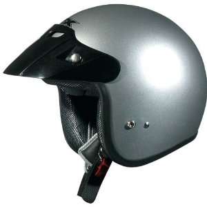  AFX FX 75 YOUTH MOTORCYCLE HELMET SILVER MD: Automotive