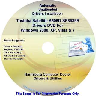 Toshiba Satellite A505D SP6989R Drivers Restore DVD  