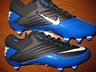 Nike Super Speed D Low Football Cleats Sz 12 Black & Blue