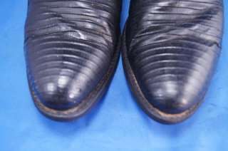 Dan Post Lizard Black 10.5 D Mens Western Boots  