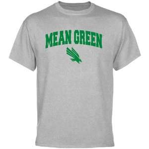  NCAA North Texas Mean Green Ash Logo Arch T shirt: Sports 