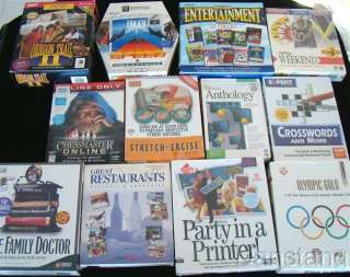 HUGE Boxed FAMILY Software Lot 12 pieces  