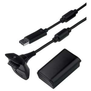   Battery Pack and Chargeable Cable for Xbox 360 Controller: Video Games