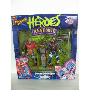 Spider Man Heroes Revenge Cyborg Spider Man & Deathlok Action Figures 