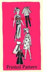 MAIL ORDER BARBIE DOLL CLOTHES PATTERN #4690  