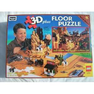   Plus Floor Puzzle Wild West Scene on Reverse Side Toys & Games