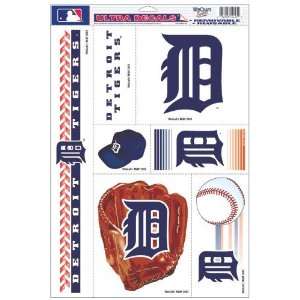  Tigers Decal Sheet Car Window Stickers Cling