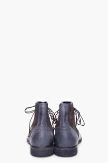 Diesel Black Chrom Boots for men  