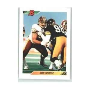  1992 Bowman #345 Jeff Bostic   Washington Redskins 