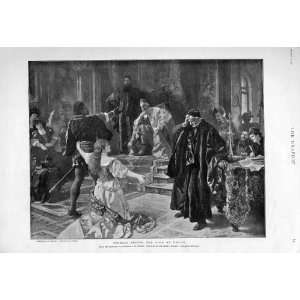  Othello Before Doge Venice Old Prints Fine Art 1901