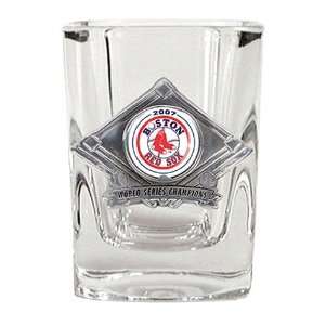 Boston Red Sox 2007 World Series Champions 2 oz. Square Shot Glass 