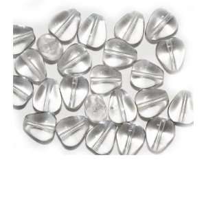  Crystal Flat Teardrop Czech Pressed Glass Beads: Arts 