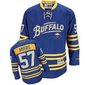  Buffalo Sabres 40th Jersey #57 Tyler Myers 3rd Blue Hockey 