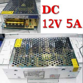 12V 5A DC Universal Regulated Switching Power Supply  