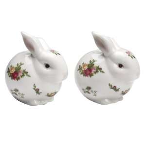 Royal Doulton Royal Albert Old Country Roses Chubby Bunny Salt and 