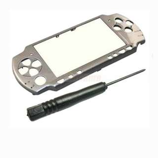 FRONT FACEPLATE PEARL SILVER FOR SONY PSP 2000 SLIM +OT  