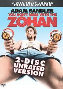 You Dont Mess With The Zohan DVD, 2008, Unrated  