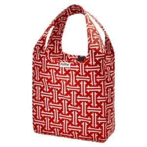 RuMe Mini Tote Red Line Patterns 
