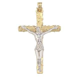 14k White Gold Crucifix  Jewelry Mens Jewelry Necklaces 